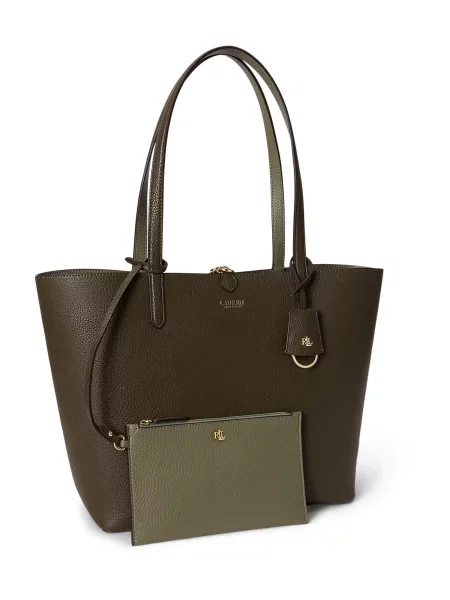 Reversibil geantă Lauren Ralph Lauren verde