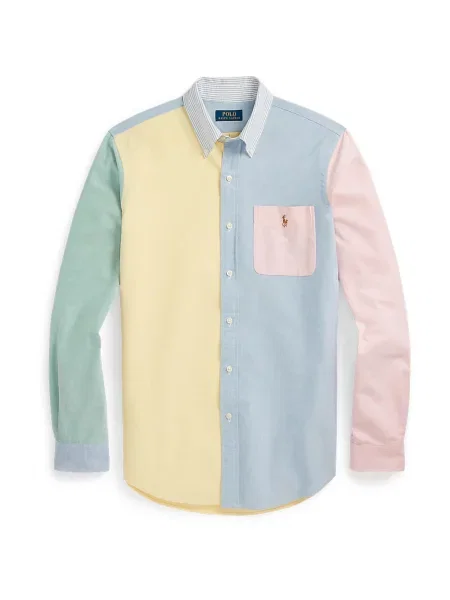 Polo Ralph Lauren Πουκάμισο γαλάζιο / ανοικτό / μέντα / ροζέ κίτρινο