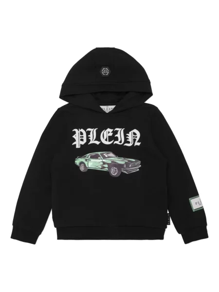 Bluza z kapturem dziecięca Philipp Plein czarna