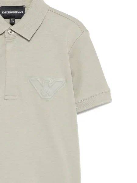 Koszulka polo dziecięca Emporio Armani zielona