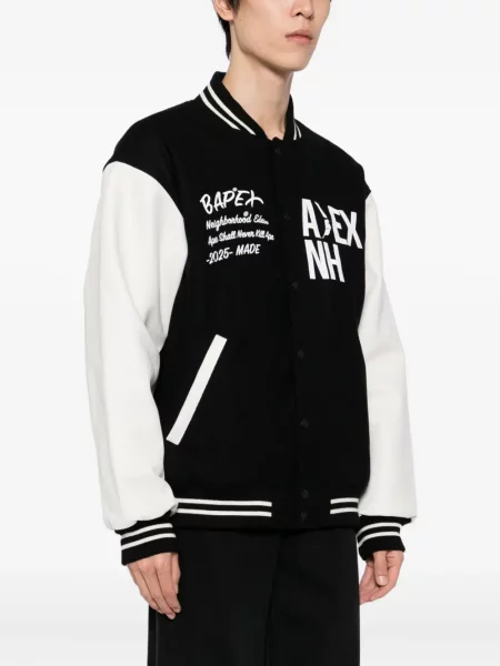 Geacă bomber A Bathing Ape® cu broderie negru