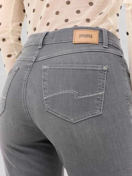 Jeansy o kroju regular fit z 5 model ‘CICI Angels szare