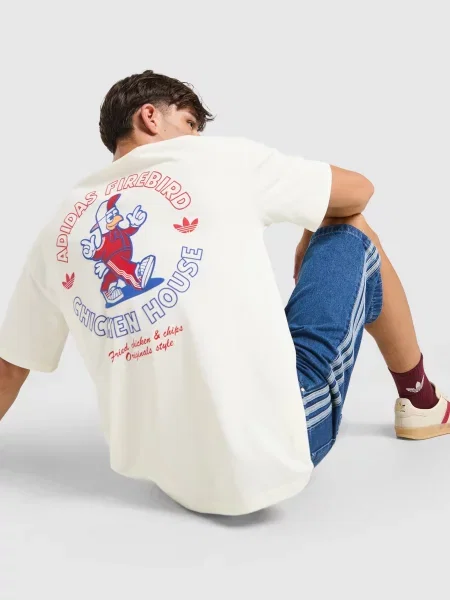 Adidas T-Shirt Mr. Chkn Gfx T beżowa