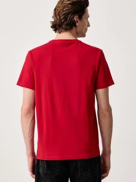 Napapijri T-shirt Salis czerwona