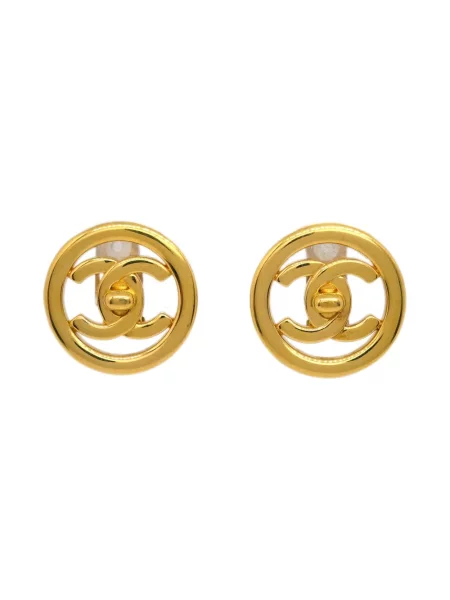 Náušnice Chanel Pre-owned zlaté