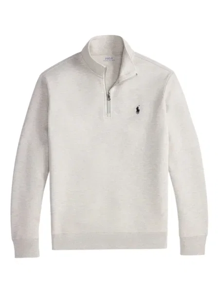 Briaunotas pusiau užtrauktukas zomšinės bokseriai Polo Ralph Lauren balta