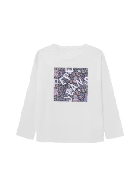 Tricou copii Pepe Jeans alb