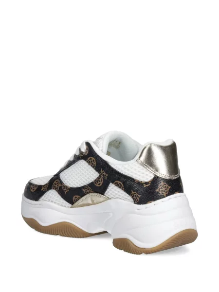 Sneakerși Guess cu autograf alb