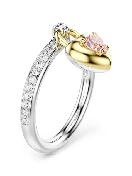 Inel Swarovski cu motiv cu inimi
