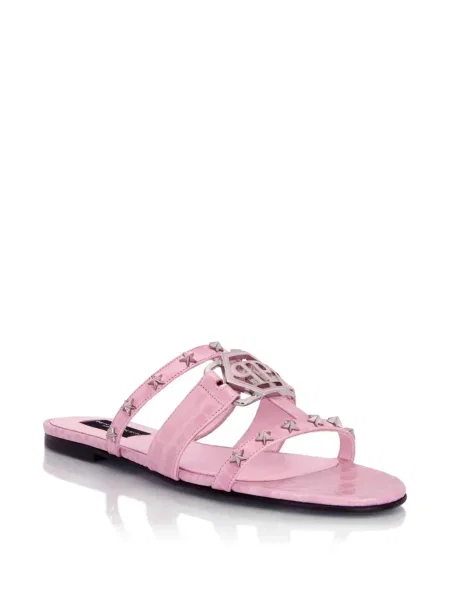 Sandale Philipp Plein cu tepi roz