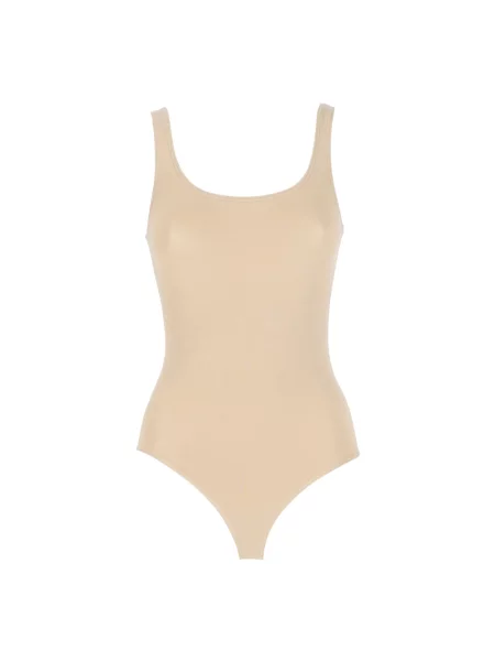 Top Wolford bez rękawów beżowy