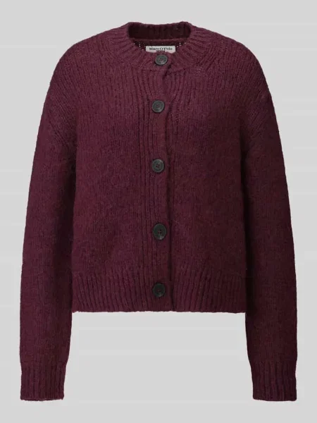 Kardigan rozpinany o kroju regular fit z mieszanki żywej wełny z domieszką wełny z alpaki Marc O'polo Denim