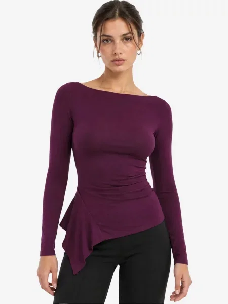 Busem Bluza Blusen lila