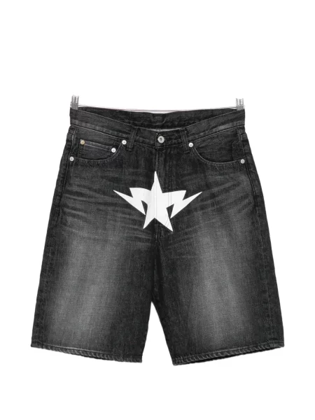 Pantaloni scurți A Bathing Ape® cu imagine negru