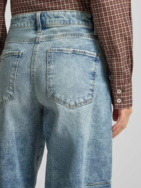 Jeansy o kroju baggy z mieszanka bawełny model BAGGY TWISTED' Cambio