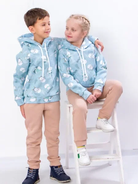 Дитячий Спортивний костюм Носи своє бавовна/поліестер блакитний