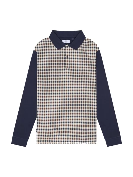 Długa koszulka polo Aquascutum z długim rękawem
