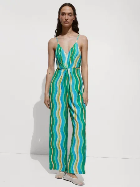 MANGO Комбінезон зелений