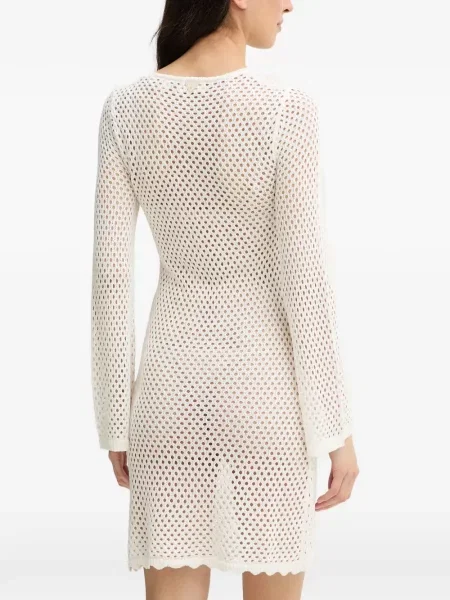 Rochie mini Guess tricotate alb