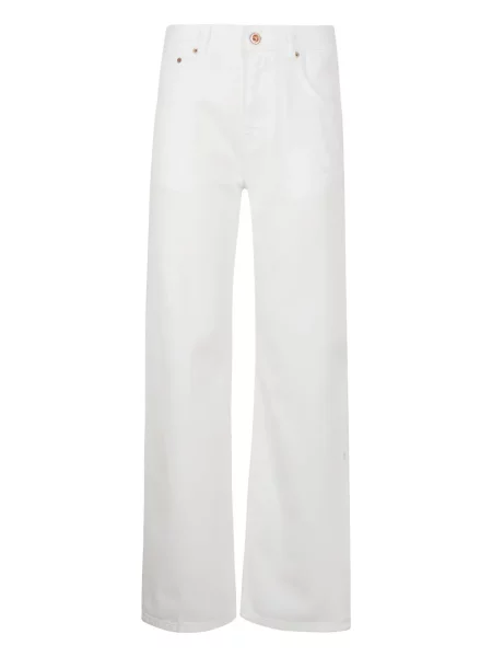 Blugi drepți Aspesi alb