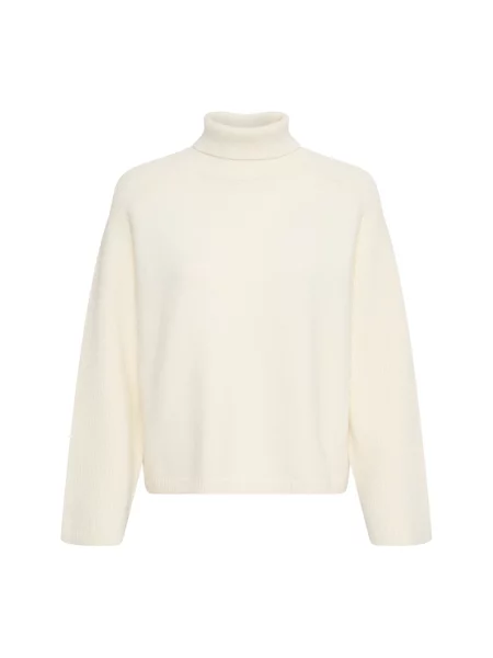 Sweter z golfem Ichi do golfa beżowy