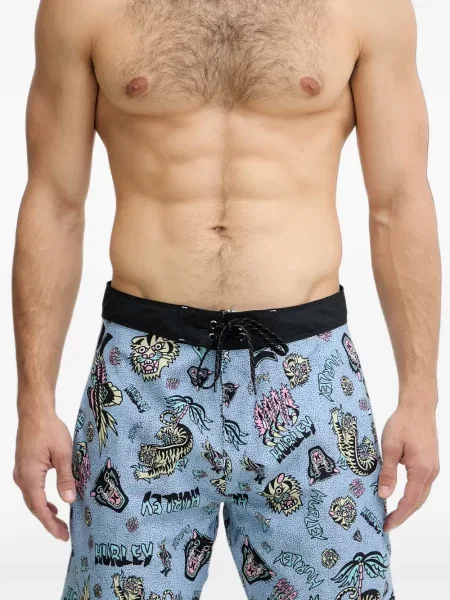 Pantaloni scurți Hurley cu imagine albastru