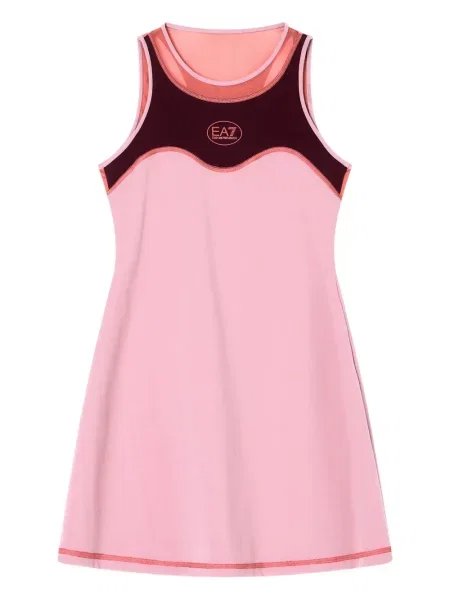 Rochie Ea7 Emporio Armani plasă tenis roz