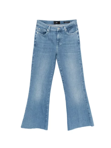 Cropp blugi evazați 7 For All Mankind evazate albastru