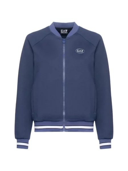 Geacă bomber Ea7 Emporio Armani cu imagine albastru