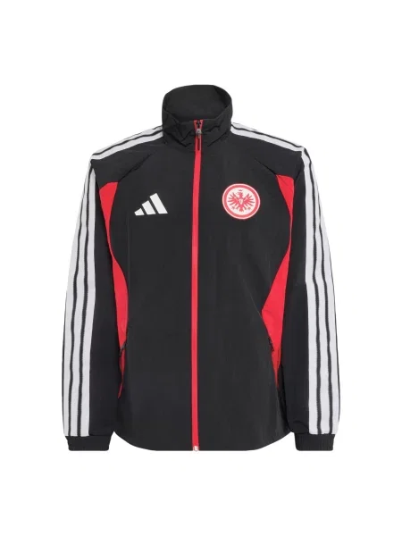 ADIDAS PERFORMANCE Μπουφάν άσκησης Eintracht Frankfurt Anthem κόκκινο / μαύρο λευκό