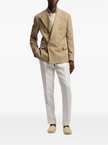 Μπλέιζερ Ralph Lauren Purple Label διπλοστήθος μωβ