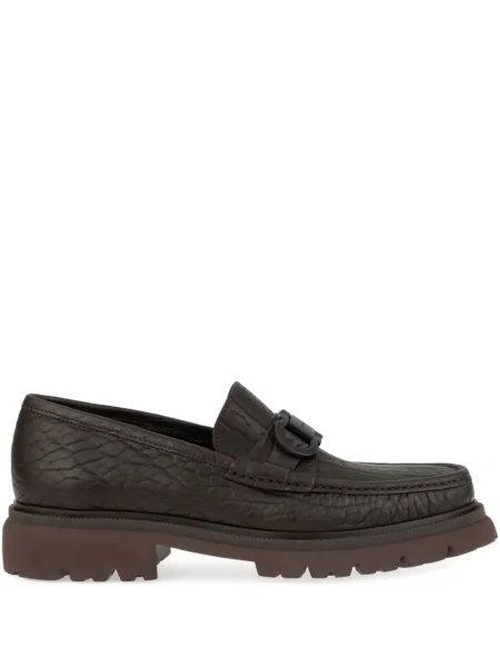 Pantofi loafer Ferragamo din piele maro