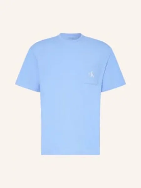 Calvin Klein Spací Tričko Monogram tmavě modrá