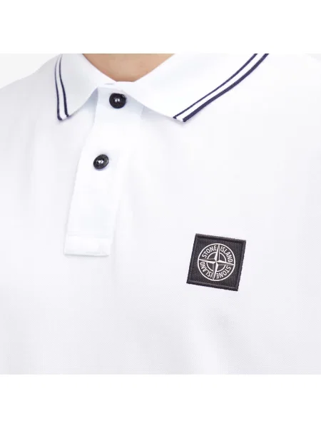 Koszulka polo Stone Island biała