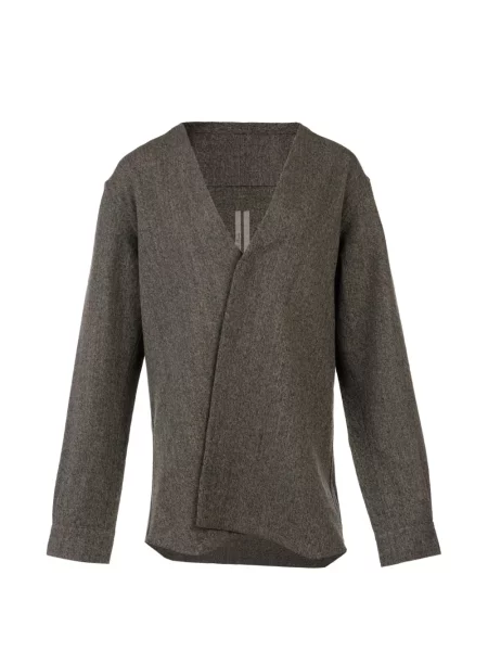 Lung bluză Rick Owens plic gri