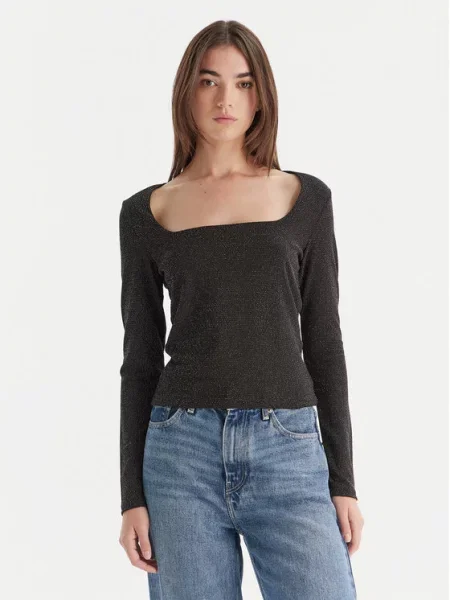 Vero Moda Bluzka Kanva czarny