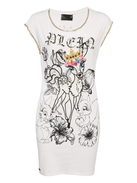 Sukienka mini Philipp Plein biała