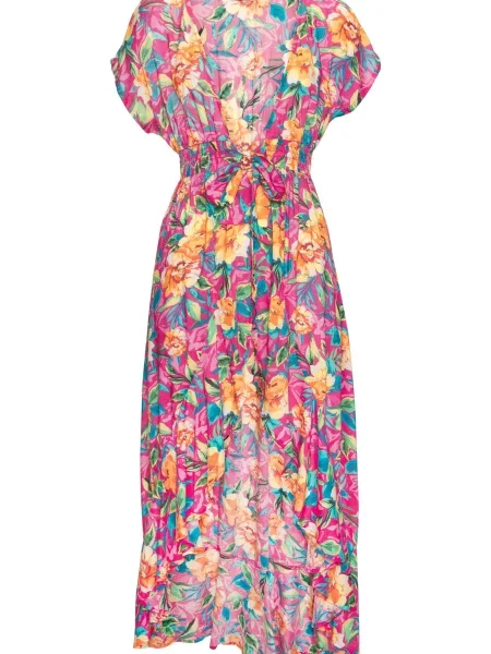 LASCANA Rochie / galben / verde / fucsia albastru