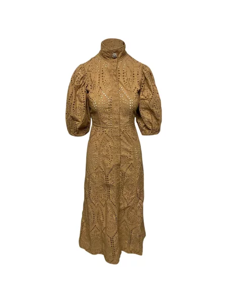 Rochie Ganni de cristal de costum maro