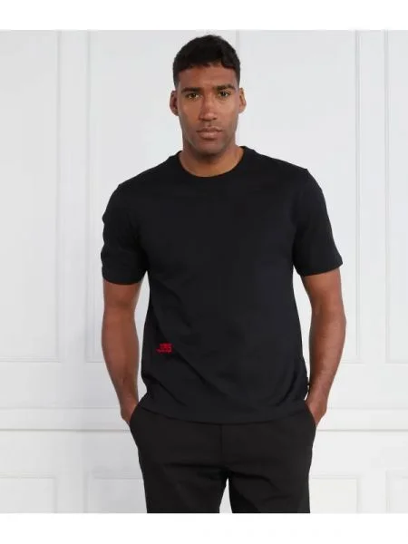 BOSS ORANGE Tricou TEESEVENFLASH | Relaxed fit negru