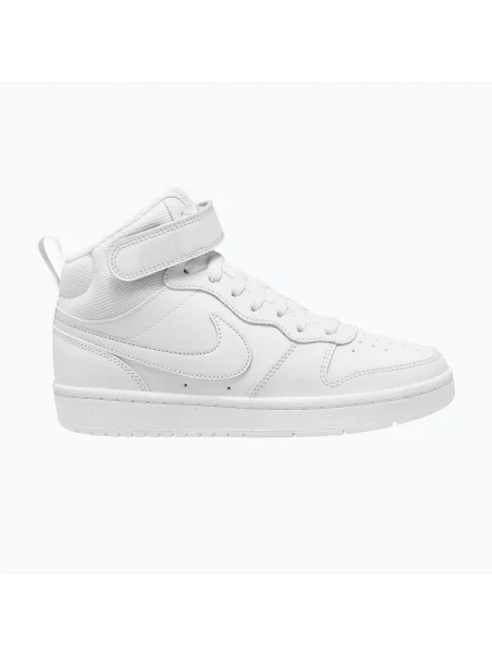 Detské topánky Nike Court Borough Mid 2 white/white/white biela