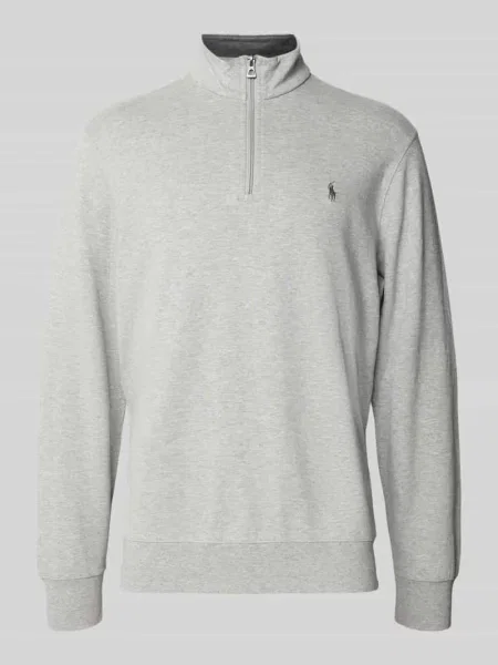 Bluza z wyhaftowanym logo Ralph Lauren szara