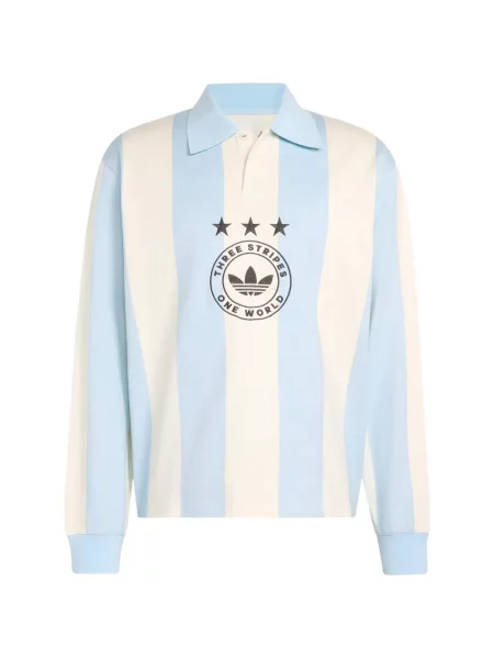 Tricou polo Adidas cu imagine albastru