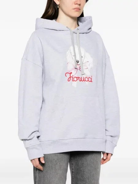 Hoodie Fiorucci με σχέδιο γκρι