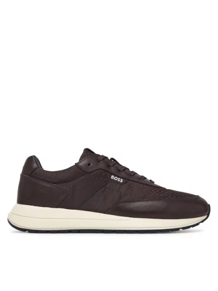 Sneakersy BOSS brązowe