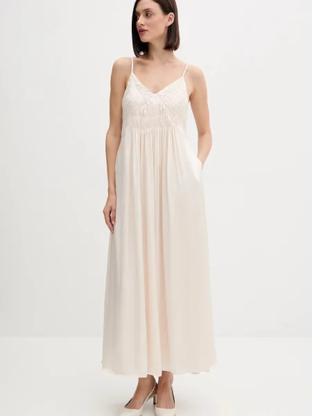 Pedro del Hierro rochie maxi evazați bej