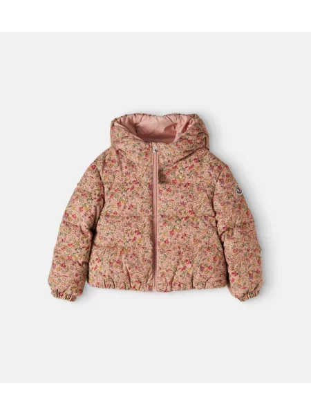 Gyerek pehelydzseki Moncler Enfant rózsaszín