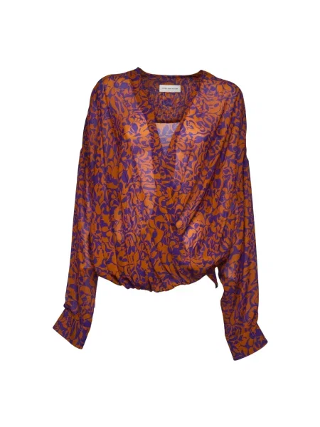 Bluzka Dries Van Noten z nadrukiem w geometryczne wzory
