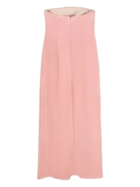 Rochie midi Philosophy Di Lorenzo Serafini din satin până la genunchi de costum roz