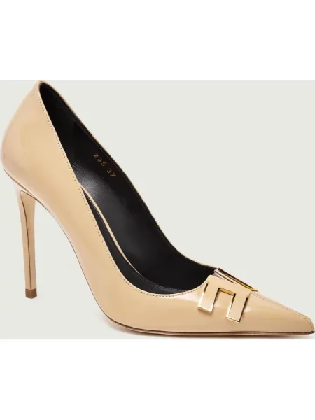 Pantofi Elisabetta Franchi din piele bej